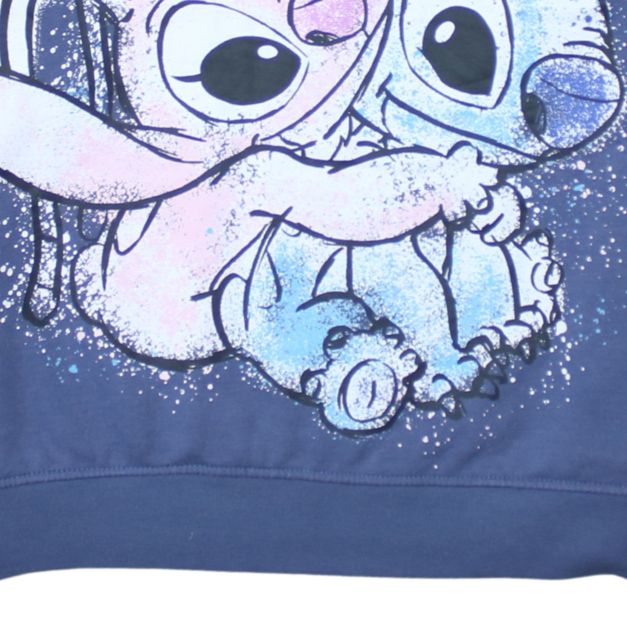 Disney Primark Womens Blue Lilo & Stitch Sweatshirt Size S 10/12