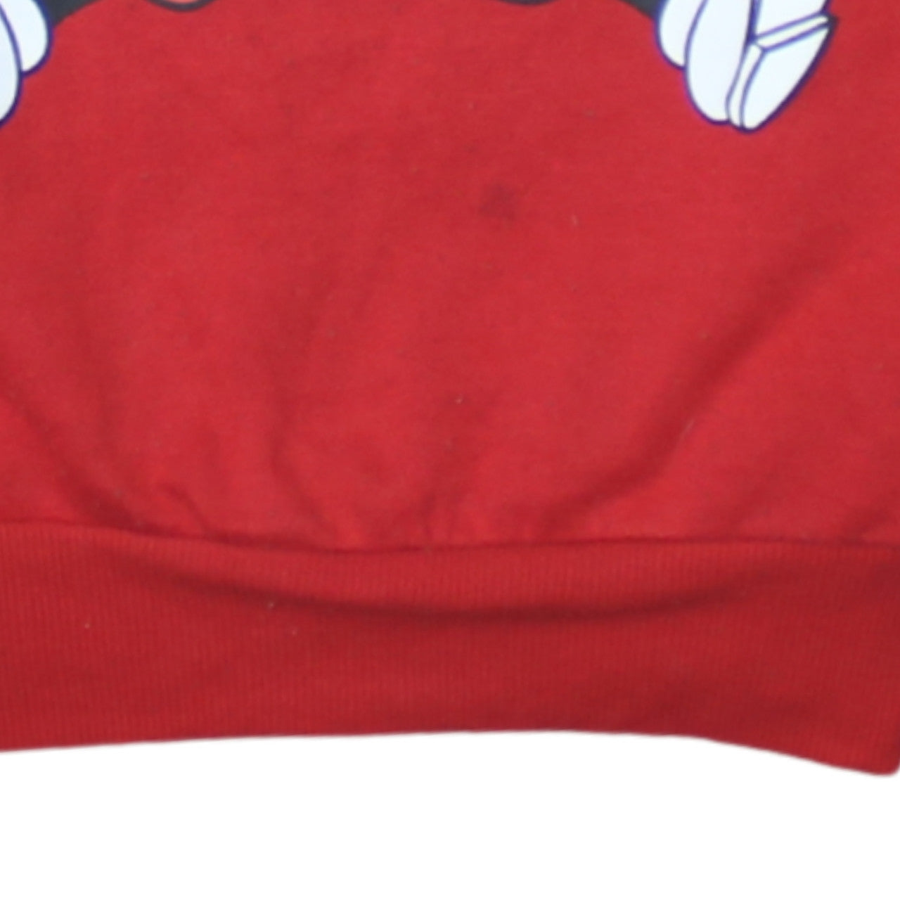 Disney Women Red Mickey Mouse Pullover Sweatshirt XS