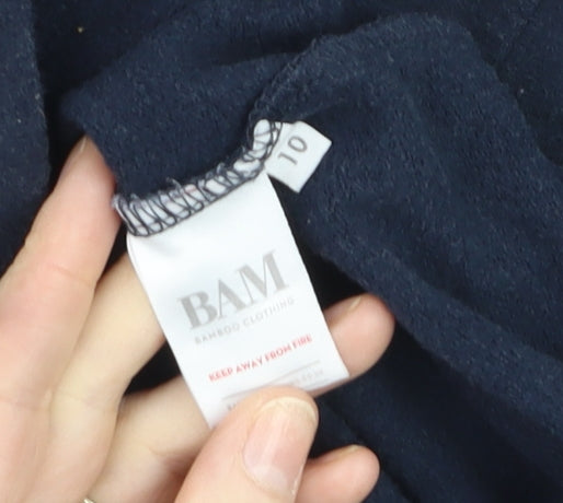 BAM Women's Navy Blue Long Sleeve Pullover Jumper Size 10