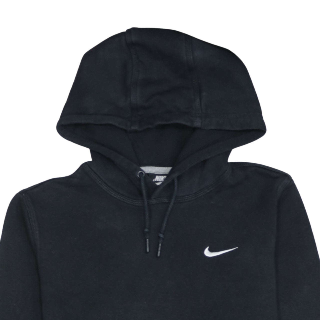Nike Men's Black Small Pullover Hoodie Sweatshirt with Embroidered Logo