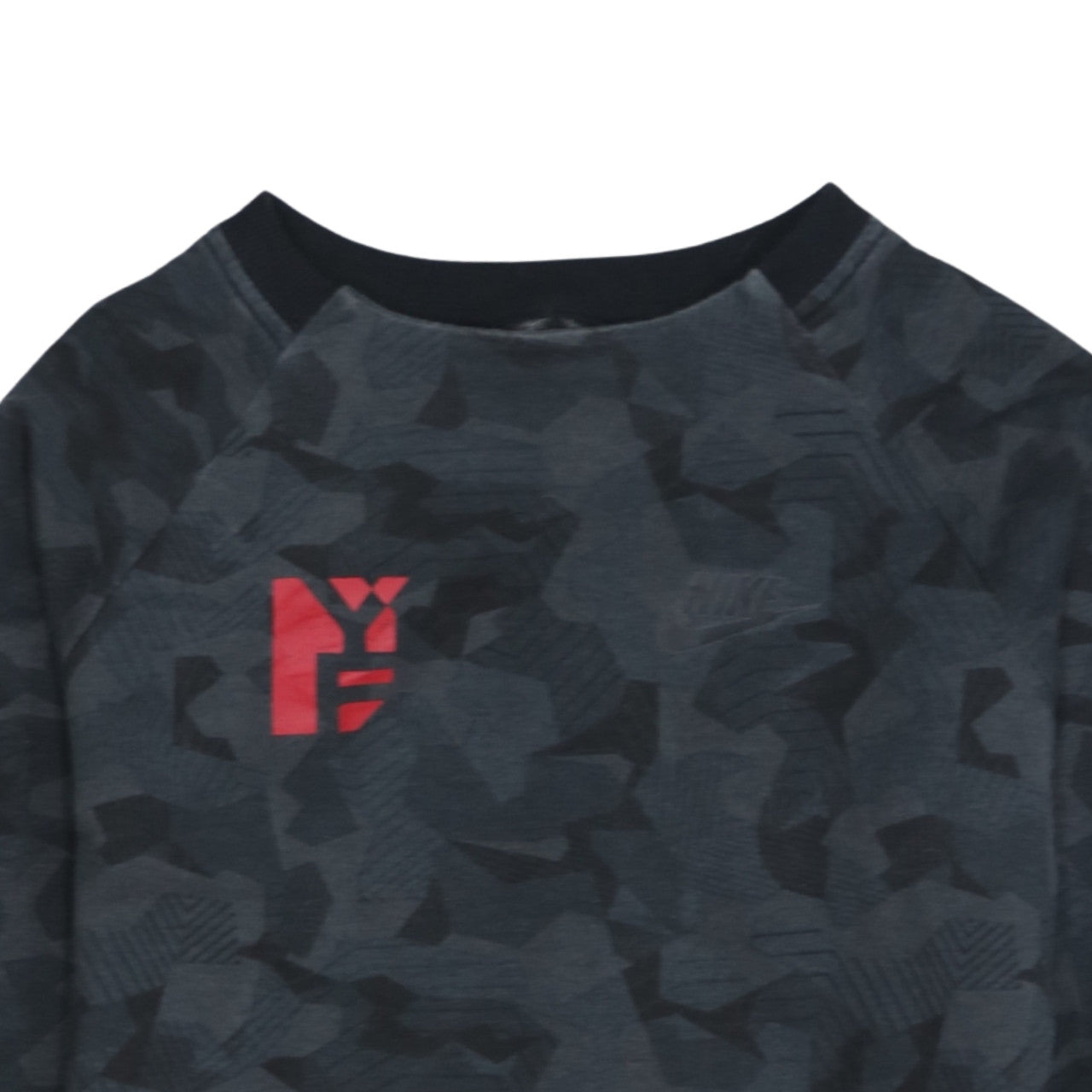 Nike Men's Grey Camouflage Pullover Sweatshirt L Sports Style