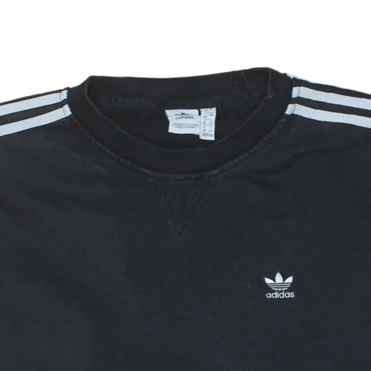 Adidas Women Black Size 12 Crew Neck Pullover Sweatshirt