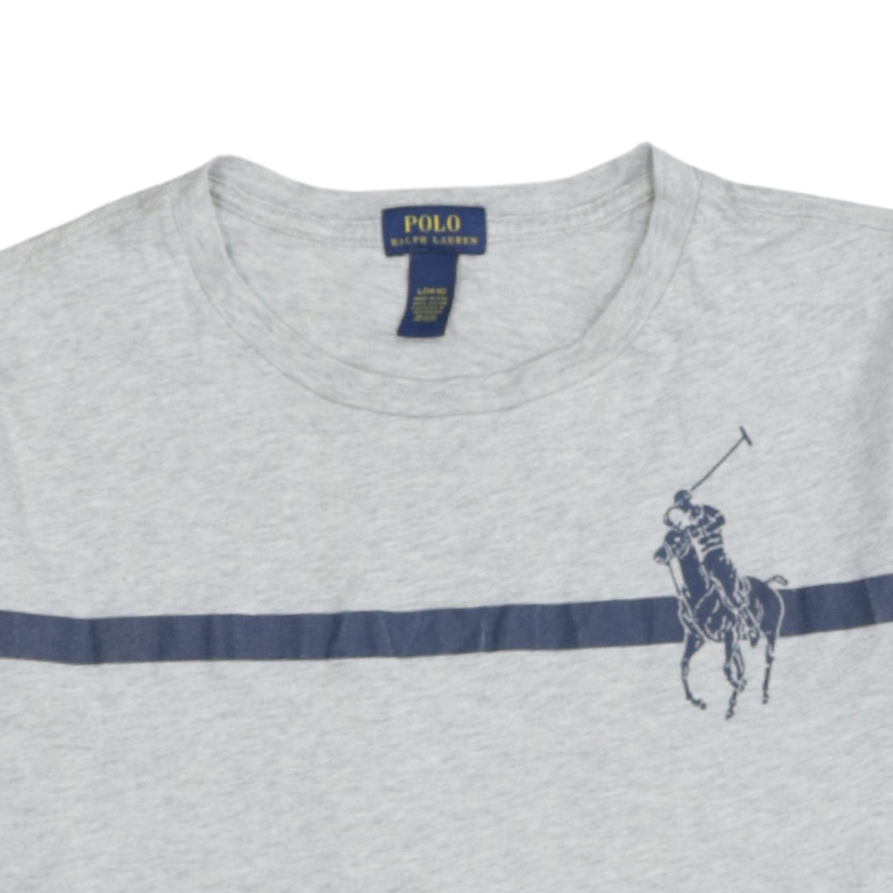Ralph Lauren Boys Grey Polo T-Shirt Size 14-16 Years Short Sleeve Cotton