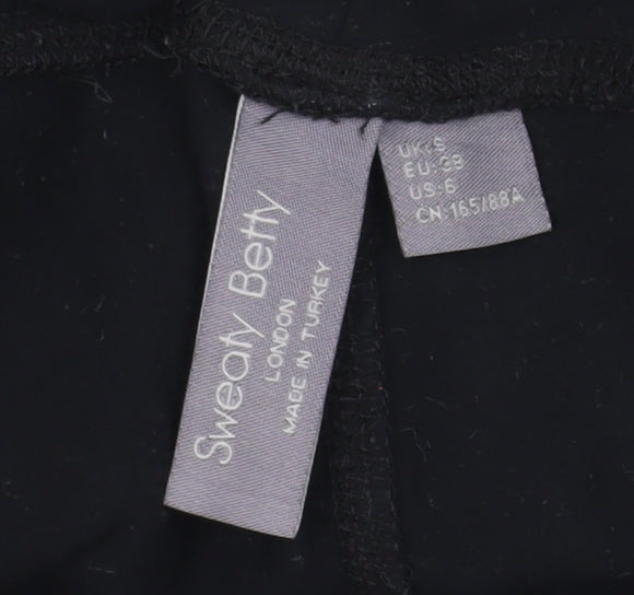 Sweaty Betty Womens Black Jogger Sweatpants Size S Stretch Fleece