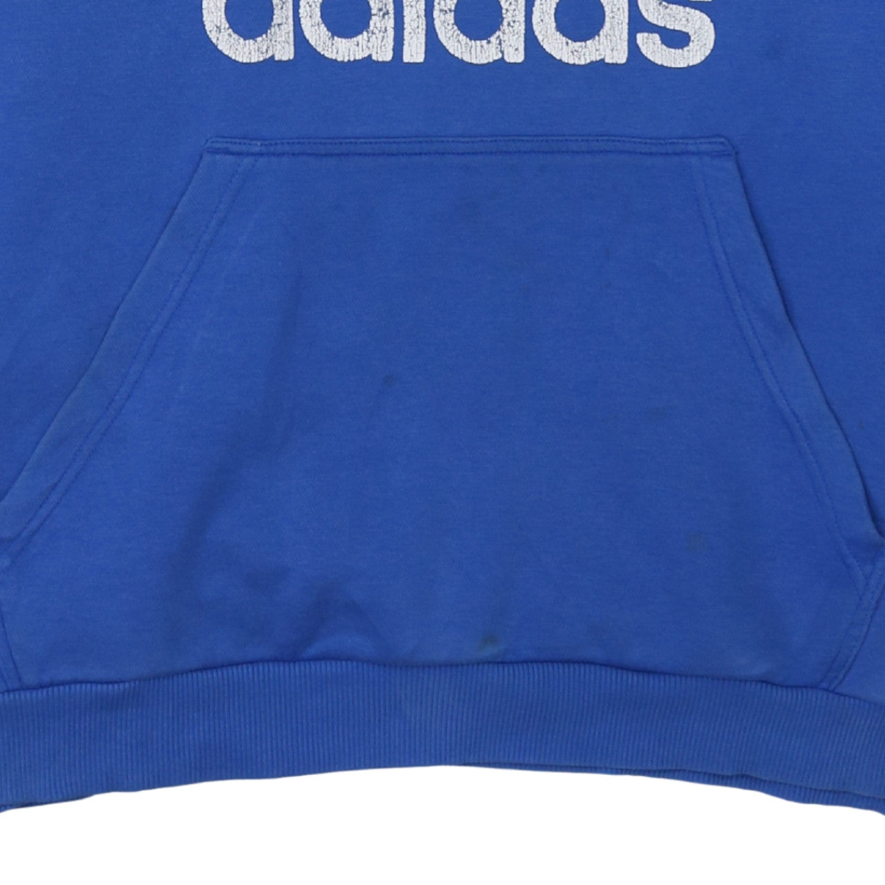 adidas Men Blue XL Pullover Hoodie with Trefoil Logo