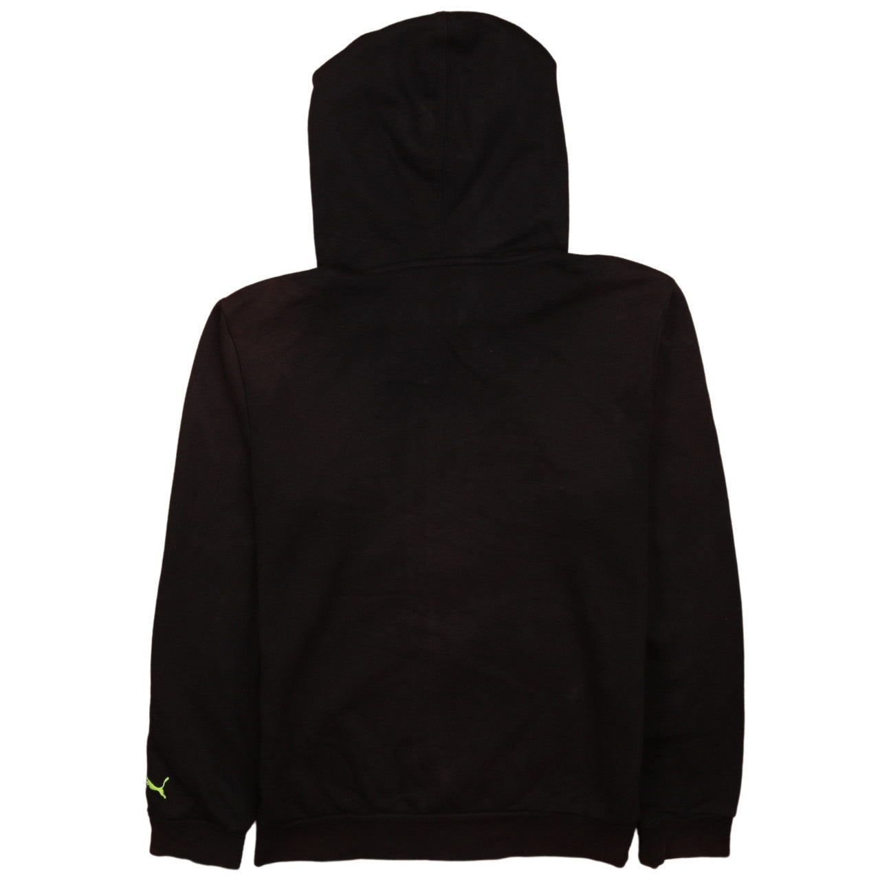 Puma Boys Black Full Zip Hoodie Size 164 Graphic Print Sportswear