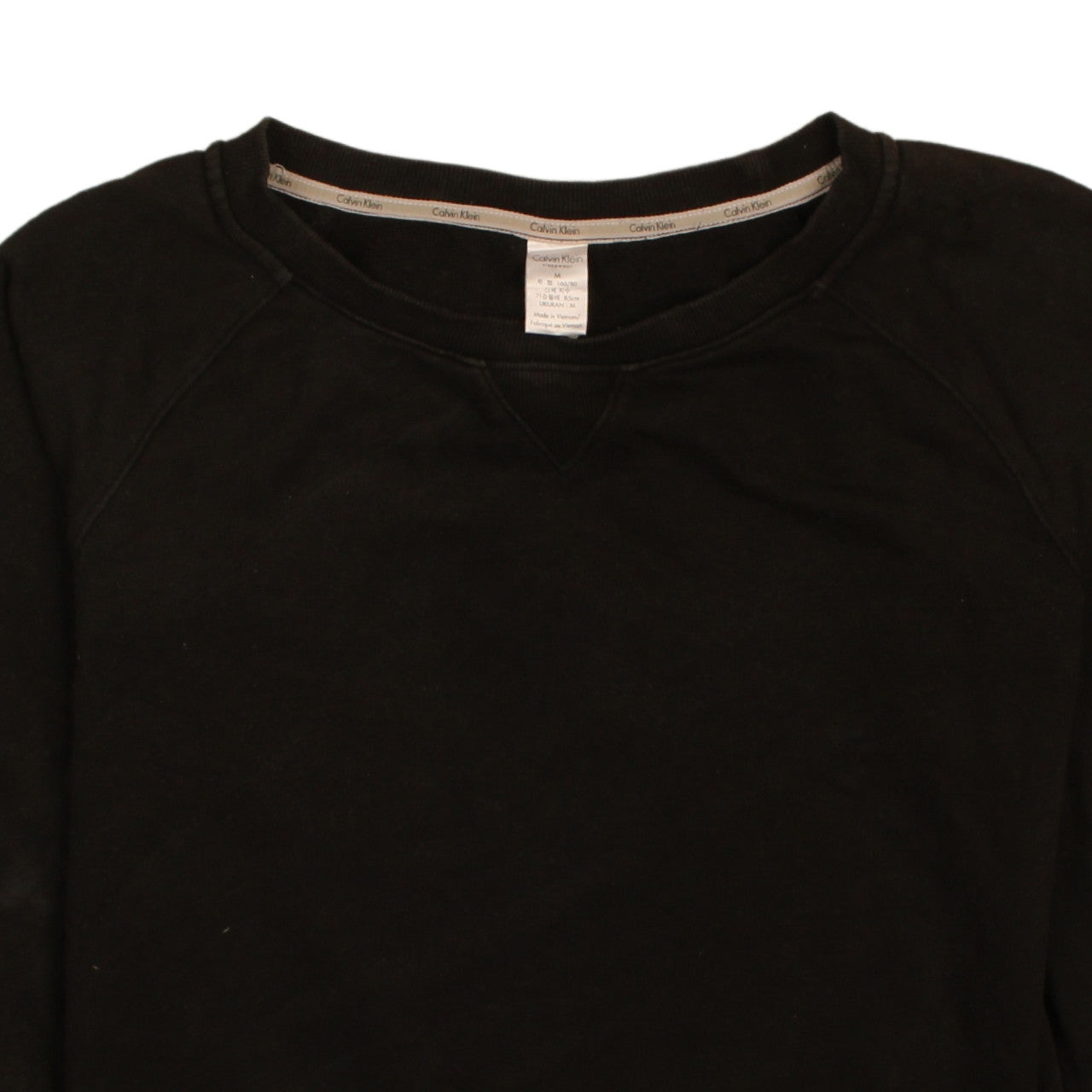 Calvin Klein Women Black Crew Neck Pullover Sweatshirt M