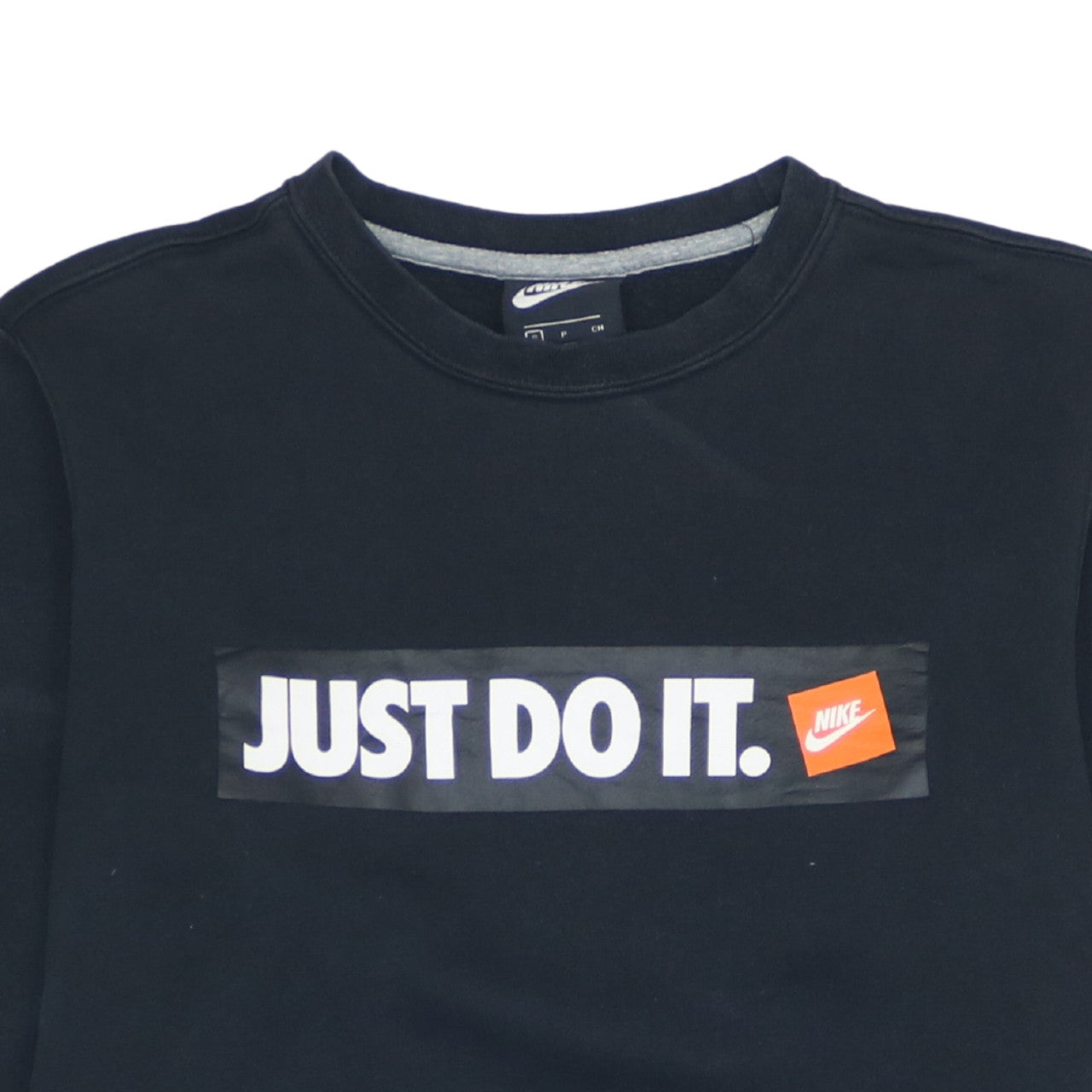 Nike Men's Black Just Do It Pullover Crew Neck Sweatshirt Size S