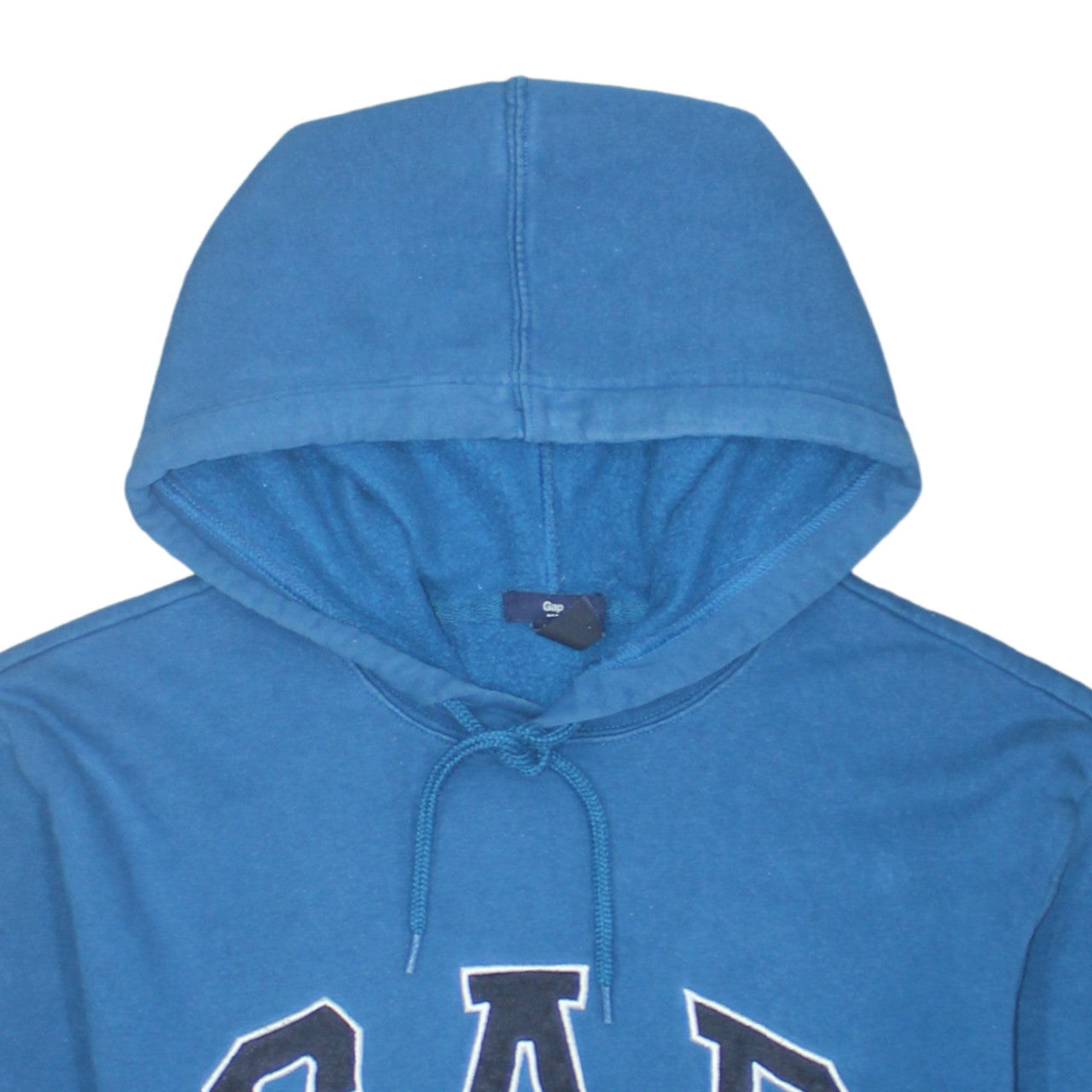 GAP Women's Blue Pullover Hoodie Size M Cotton Blend Casual Sweatshirt
