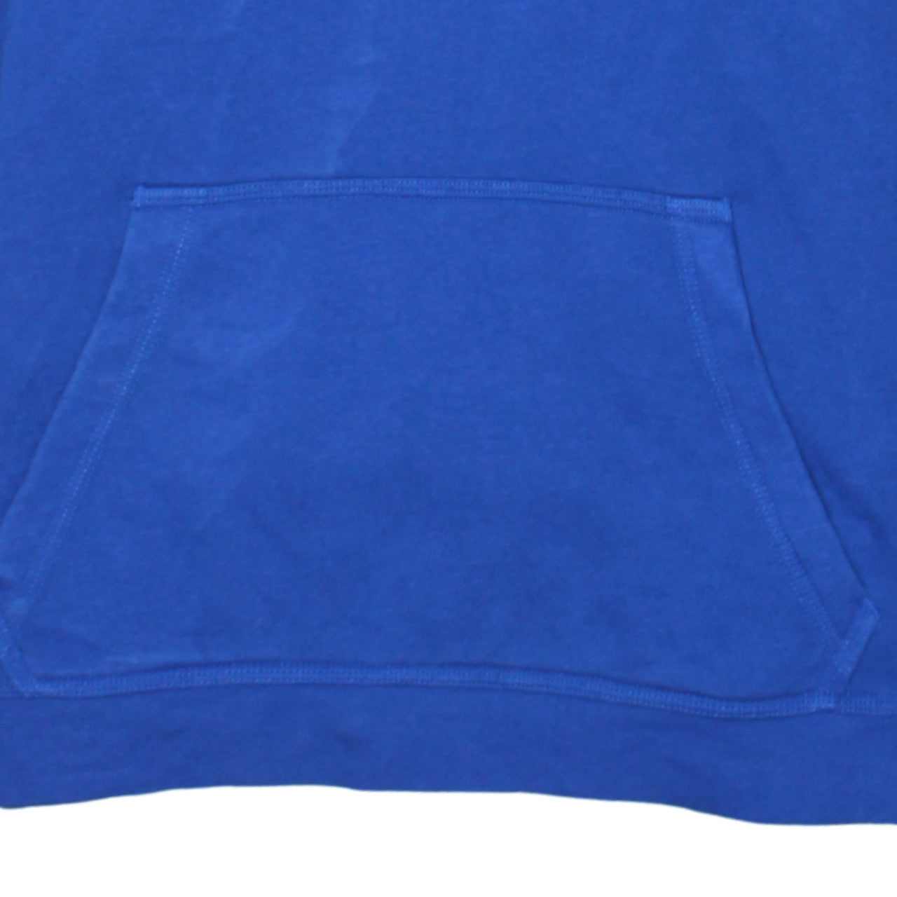 Nike Blue Pullover Hoodie Teens L Logo Cotton Blend Fleece