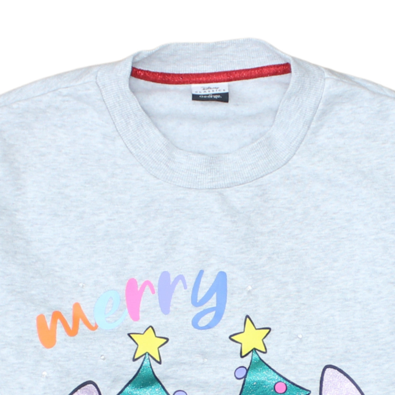 Disney Classics at George Women Grey Stitch Christmas Sweatshirt M 12-14