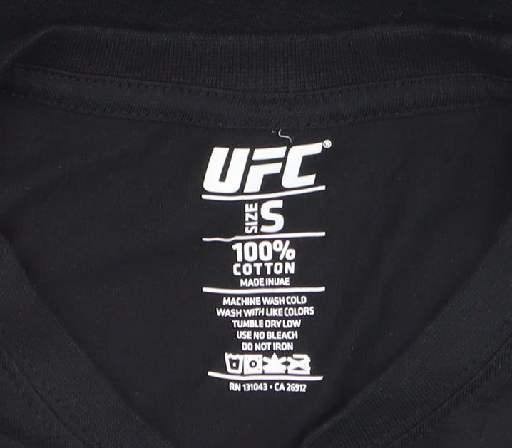 UFC Sean O'Malley Men's Black Graphic Short Sleeve Cotton T-Shirt S