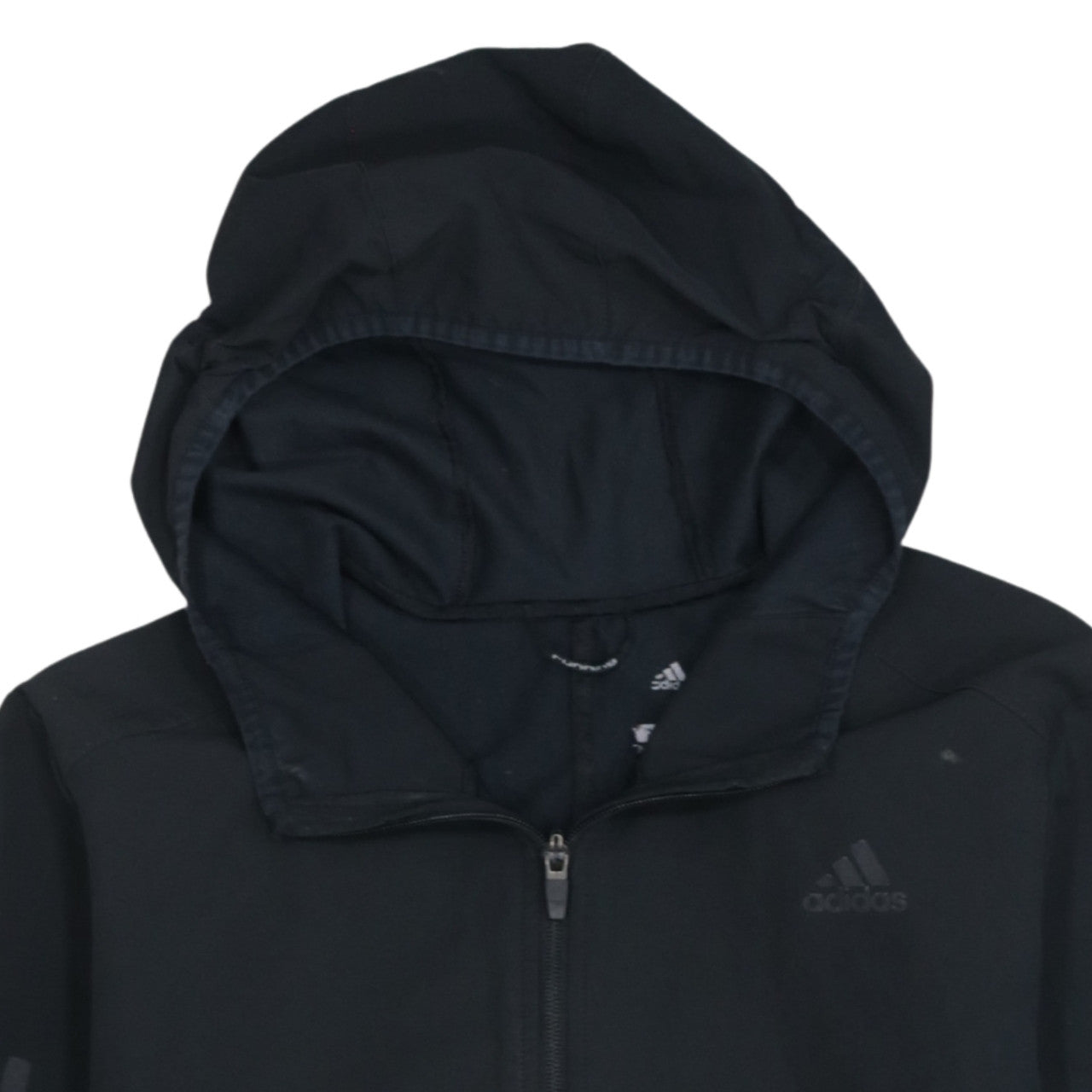 Adidas Men's Black Full Zip Running Hoodie Size S
