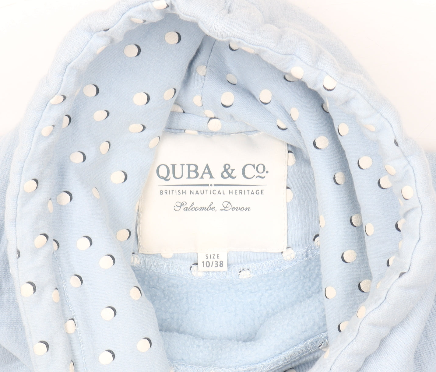 Quba & Co Women Blue Size 10 Pullover Hoodie with Drawstring Neck