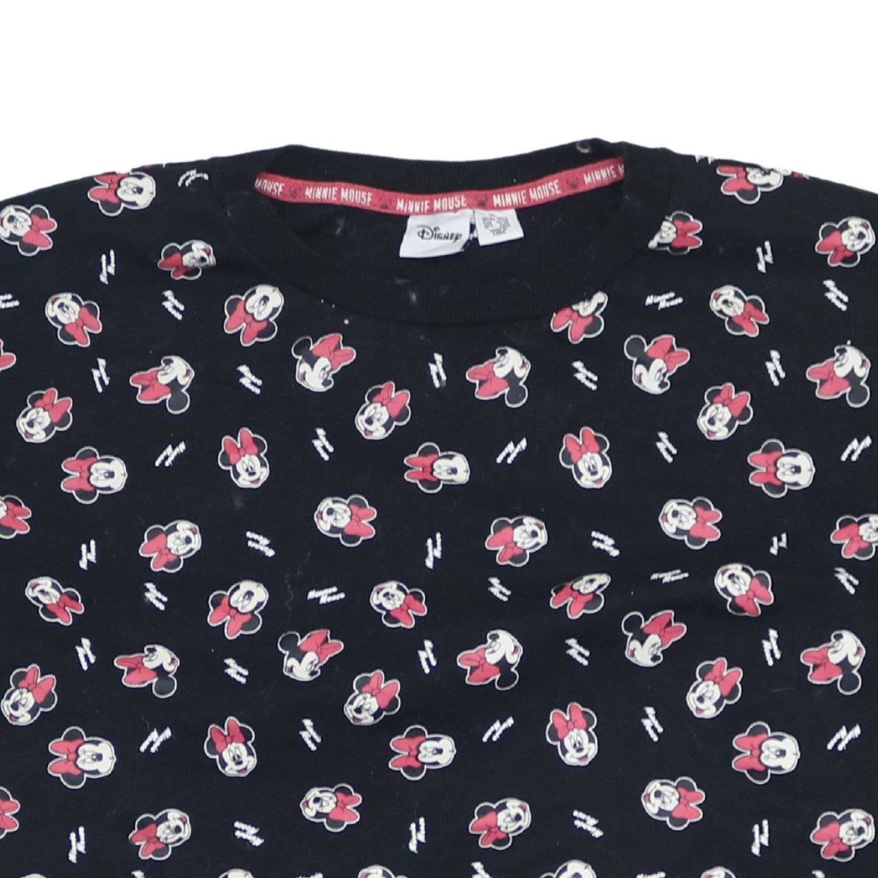 Disney Women Black Minnie Mouse Print Sweatshirt XL