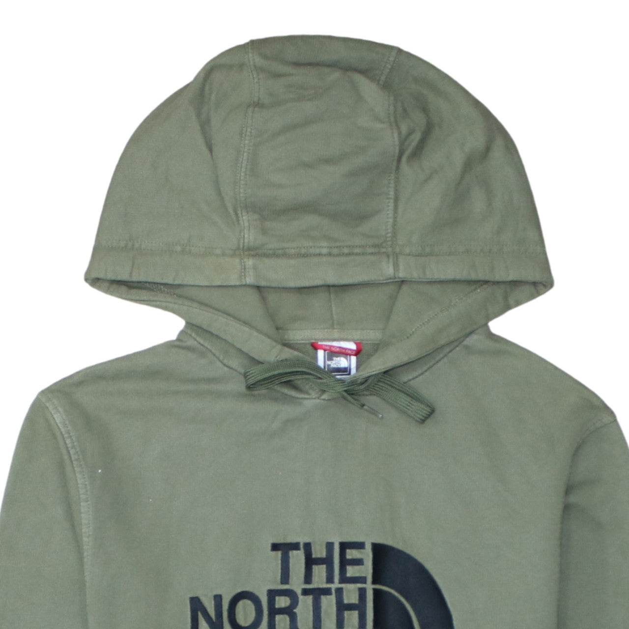 The North Face Mens Green Pullover Hoodie Size S Outdoor Logo