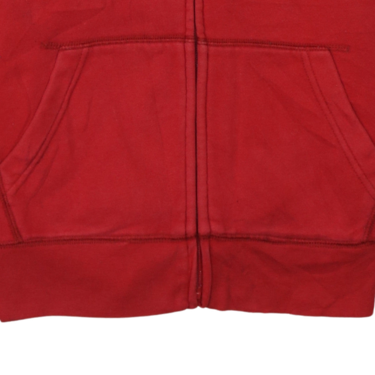 GAP Boys Red Full Zip Fleece Hoodie Size 12 Years with Logo Detail