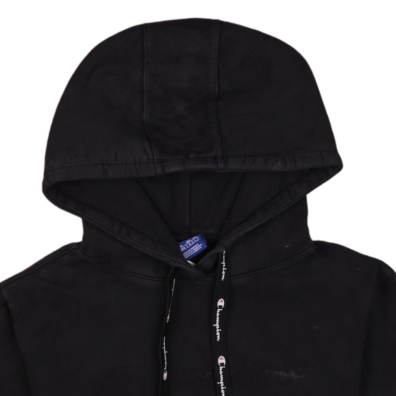 Champion Women's Black Pullover Hoodie Medium Cotton Blend
