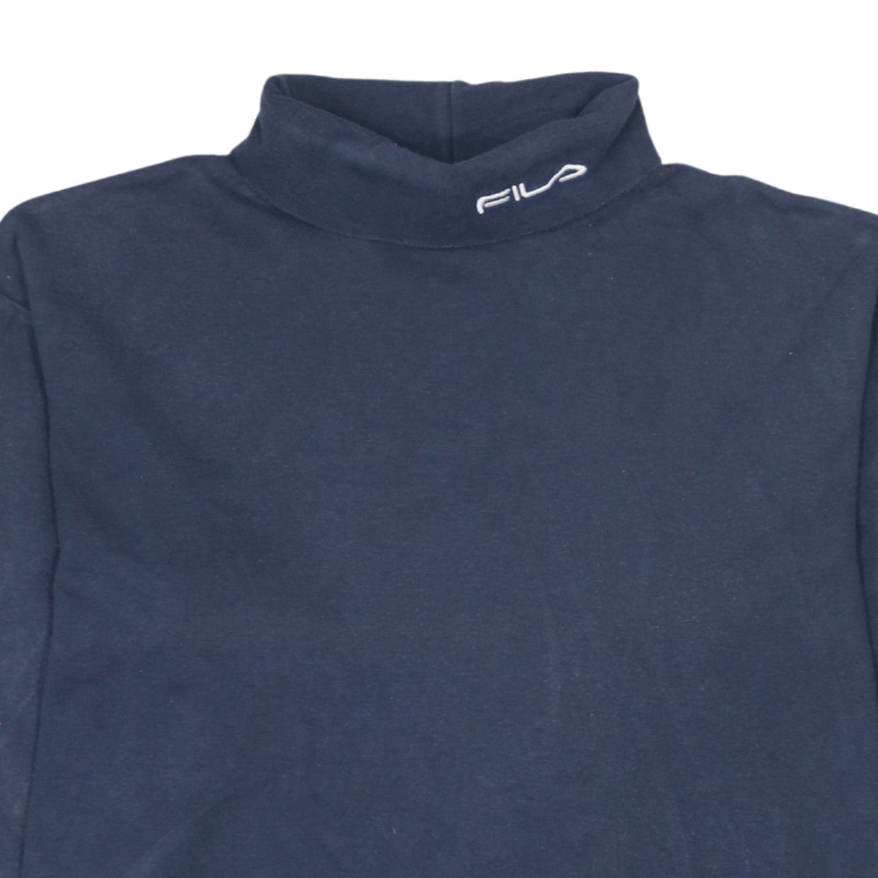 Fila Men's Blue Cotton Mock Neck Pullover Sweatshirt XL