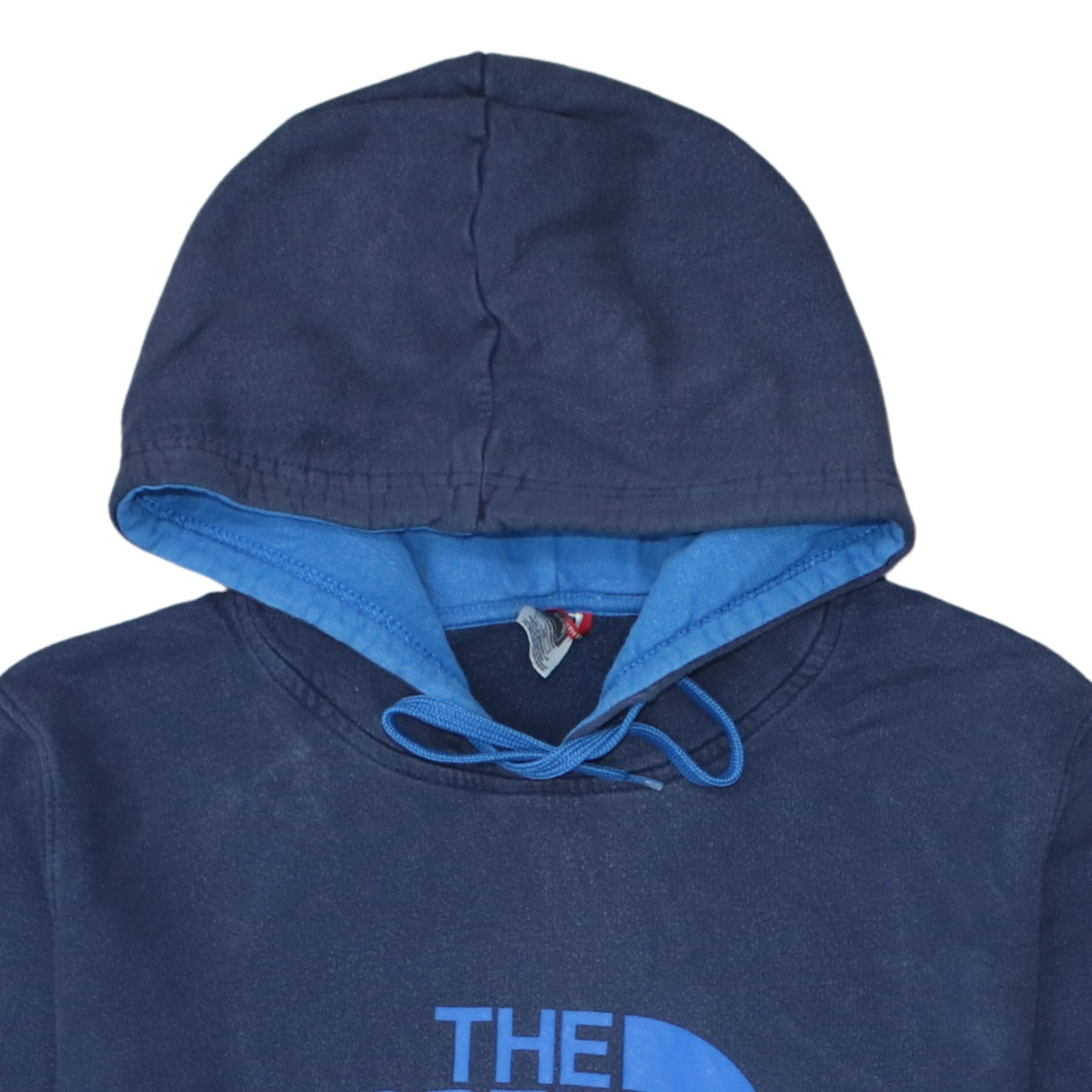 The North Face Men's Blue Pullover Hoodie L Graphic Logo Outdoor