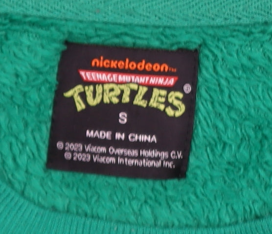 Nickelodeon Teenage Mutant Ninja Turtles Green Fleece Pyjama Top Men S