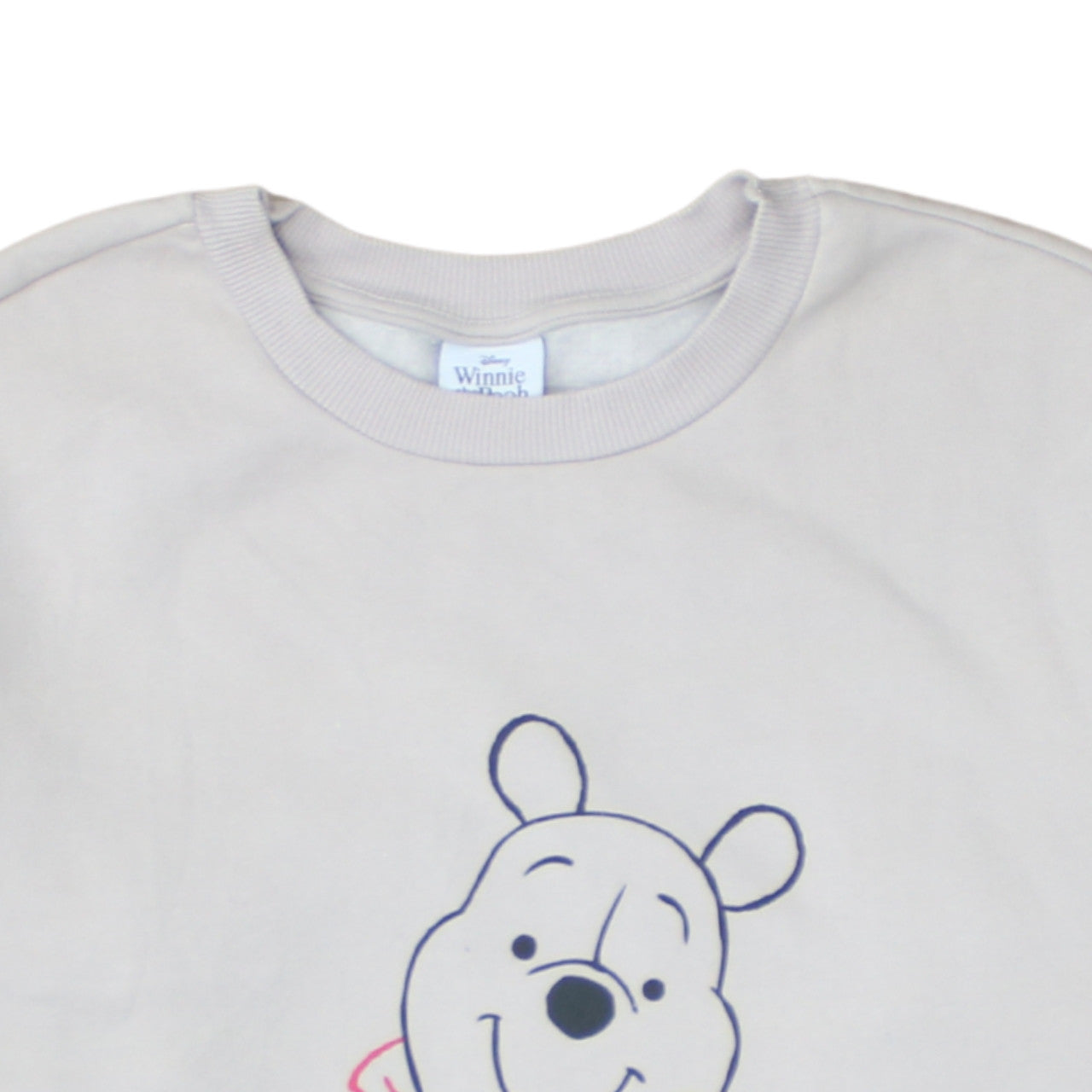 George Women Grey Winnie the Pooh Sweatshirt S 8-10 Crew Neck Pullover