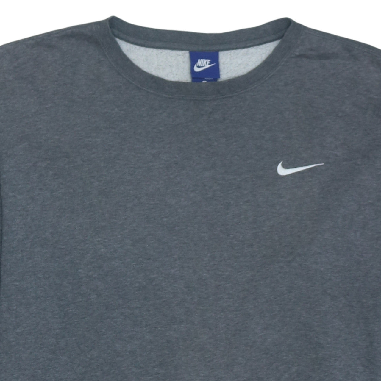 Nike Men’s Grey XL Pullover Crew Neck Logo Sweatshirt