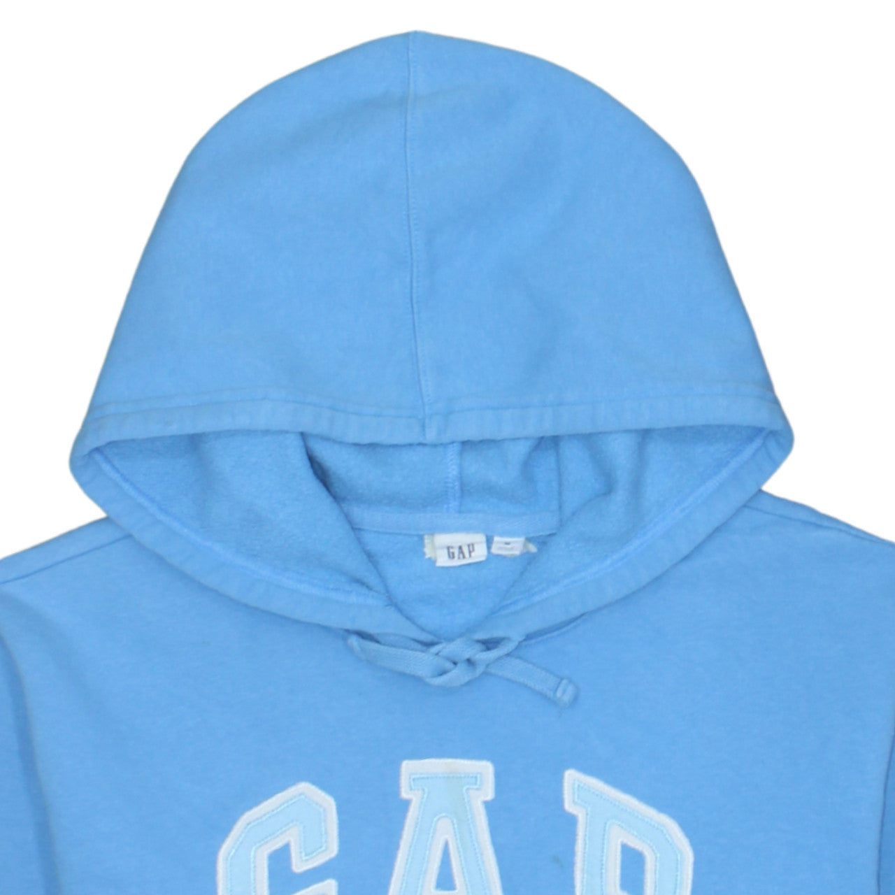 GAP Women Blue Pullover Hoodie Medium Cotton Blend Lined Casual
