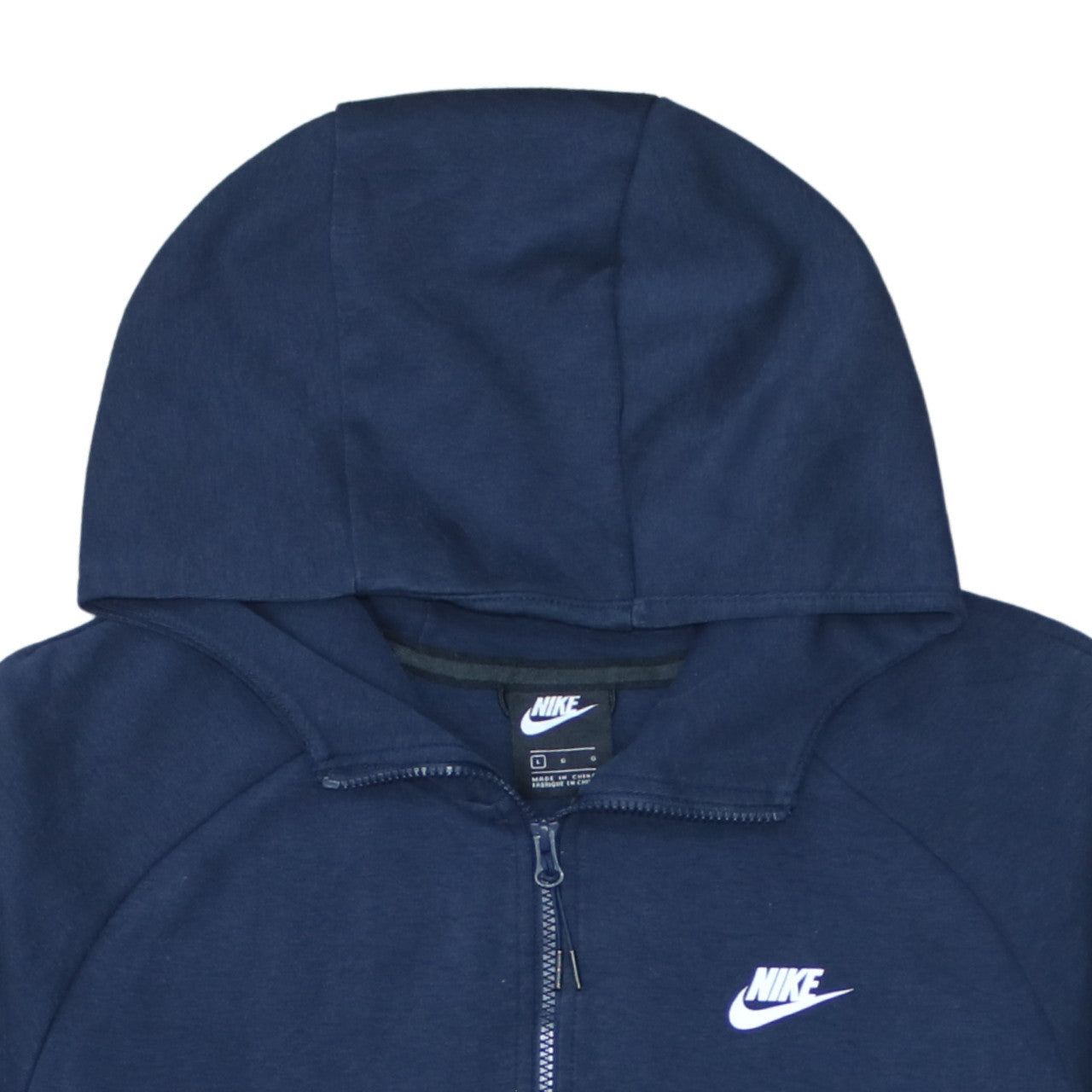 Nike Men's Blue Full Zip Hoodie Size L Sports Fleece