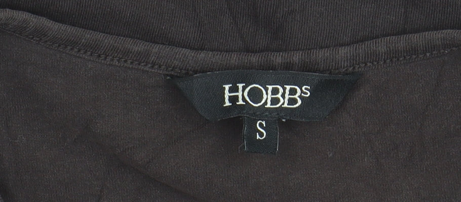 Hobbs Women's Black Long Sleeve Basic Cotton Stretch Top Size S