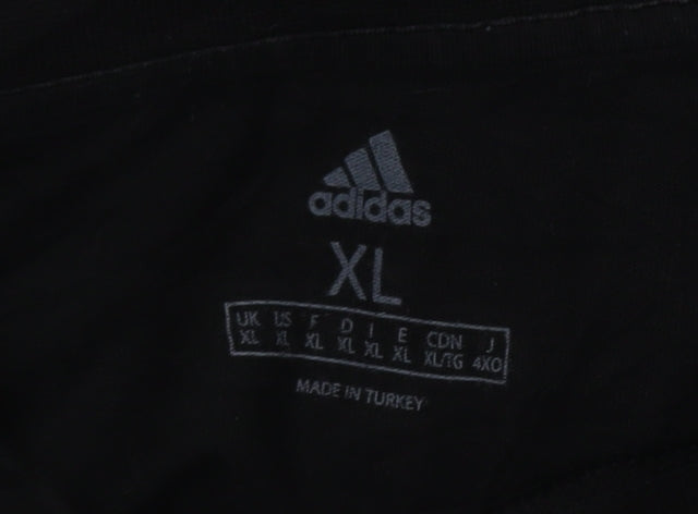 Adidas Men's Black XL Graphic Sports T-Shirt 100% Cotton