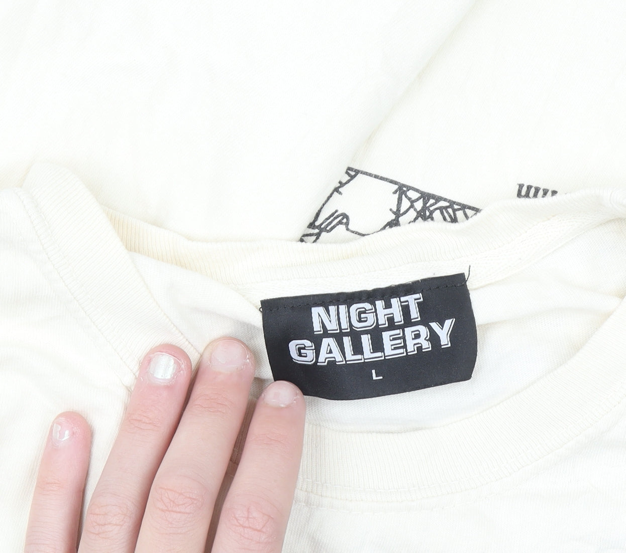 Night Gallery Men's Beige Before Sunset Graphic T-Shirt Size L