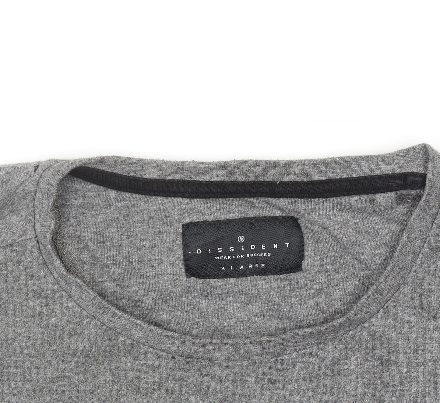 Dissident Men's Grey XL Short Sleeve Crew Neck Cotton Blend T-Shirt