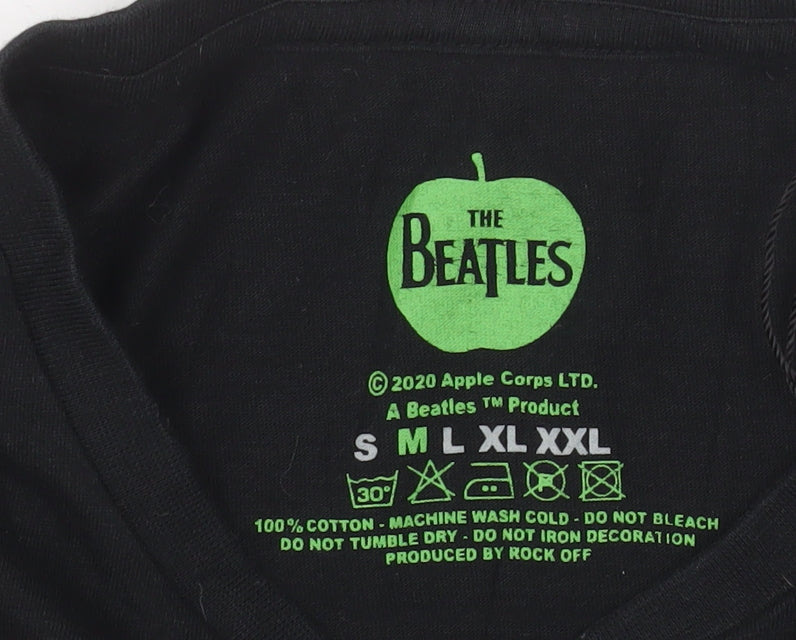 The Beatles Men's Black Abbey Road Graphic Band T-Shirt M