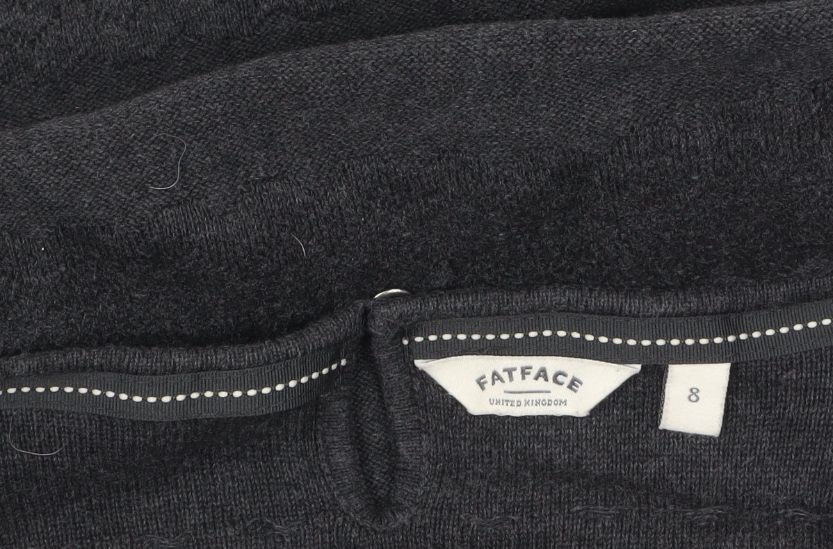FatFace Womens Black Cotton Jumper Dress Size 8