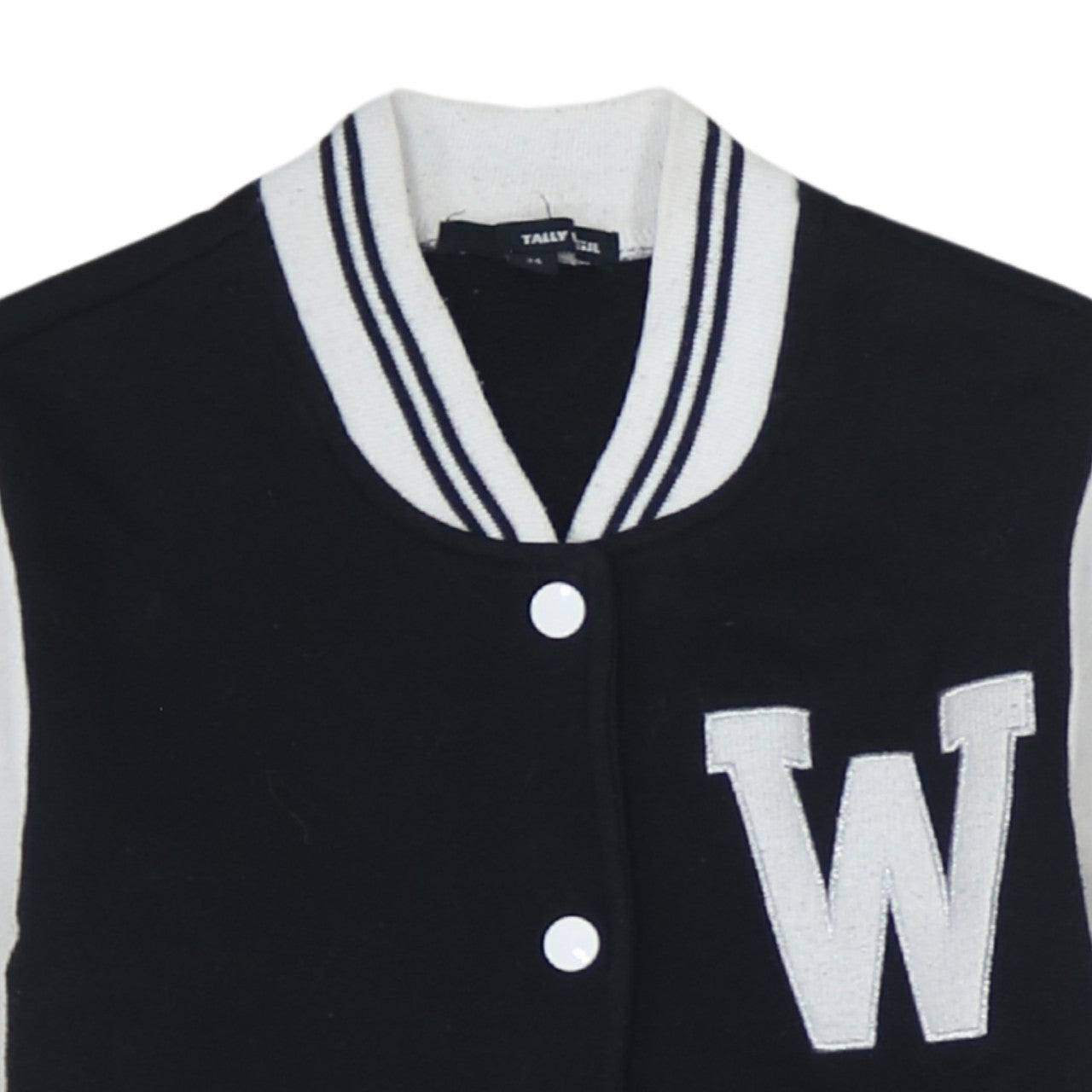 Tally Weijl Women's Black Varsity Jacket Size 6