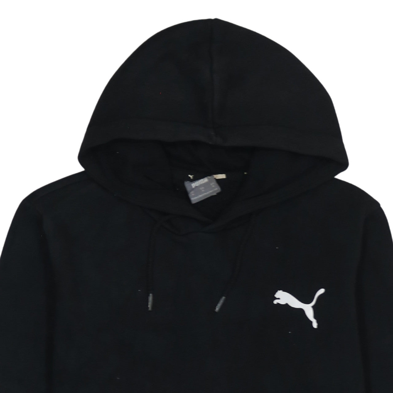 Puma Men's Black Pullover Hoodie Medium Fleece Sweatshirt