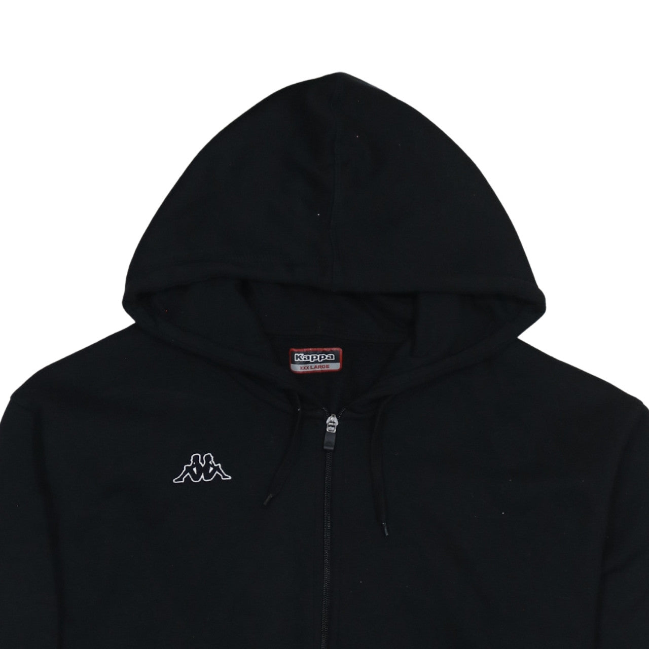 Kappa Men's Black 3XL Full Zip Hoodie Sweatshirt