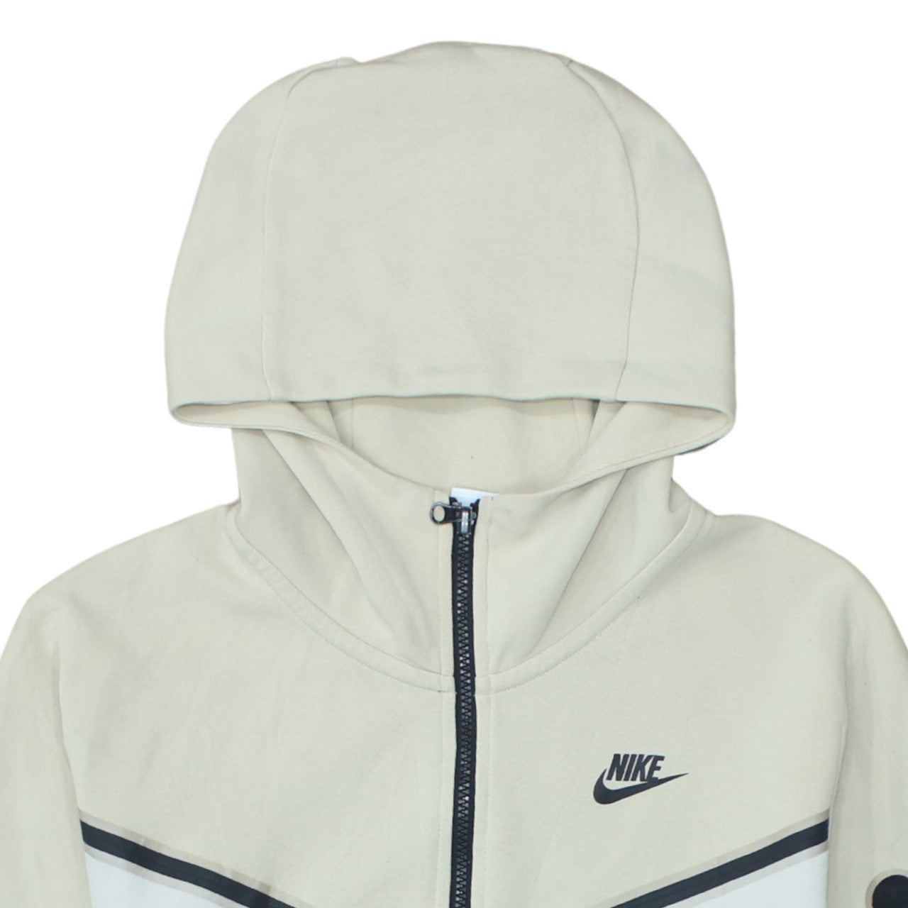 Nike Men’s Beige Full Zip Hoodie S Sports Jersey Regular Fit