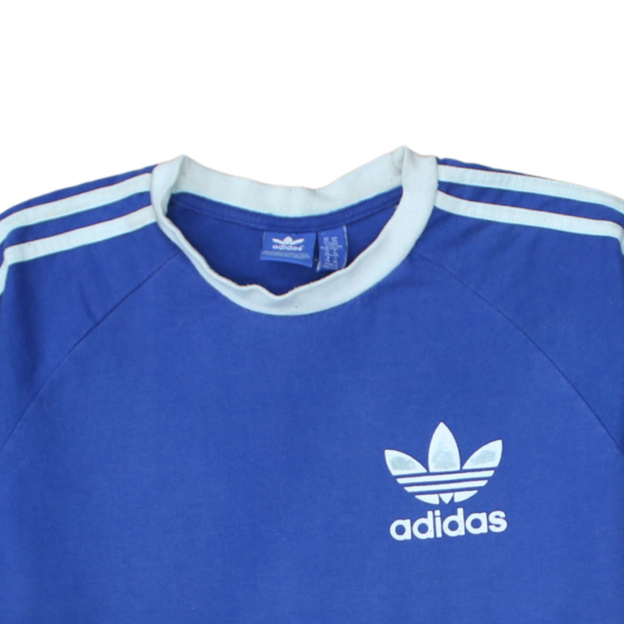 Adidas Men's Blue XL Retro Sports T-Shirt Crew Neck