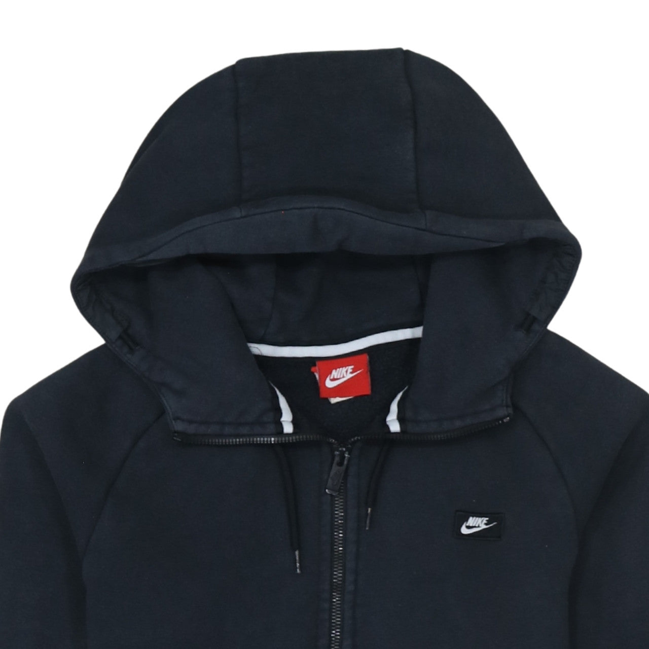 Nike Men's Black Full Zip Fleece Hoodie Size S Regular Fit