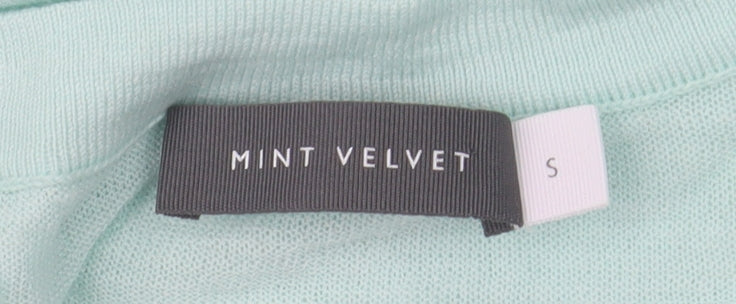 Mint Velvet Women’s Mint Green V-Neck Knit T-Shirt Size S