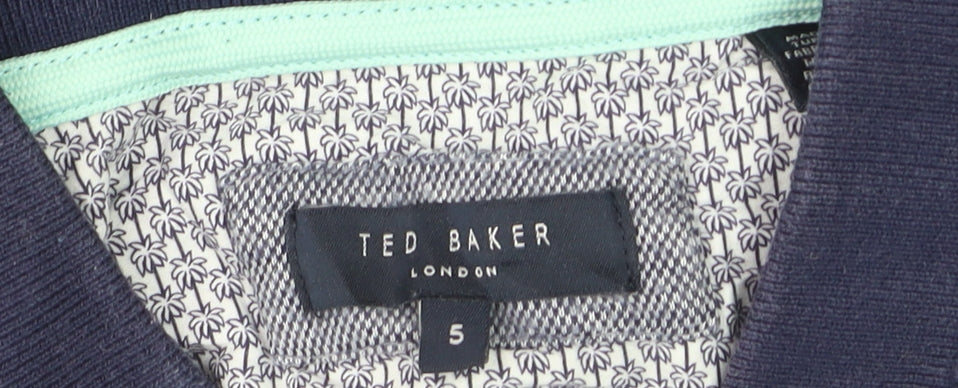 Ted Baker Men’s Grey Cotton Short Sleeve Polo Shirt Size L