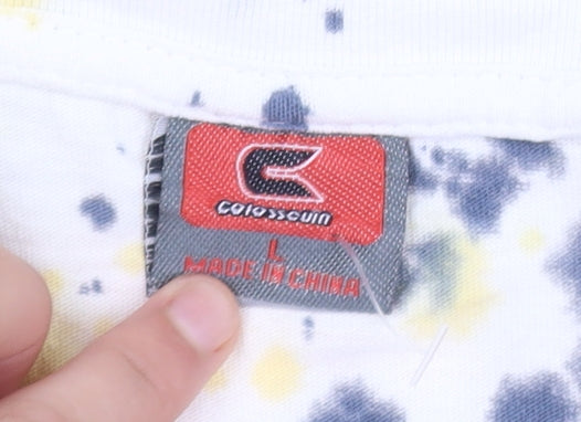 Colosseum Women’s Multicoloured Tie Dye Cotton T-Shirt Size L