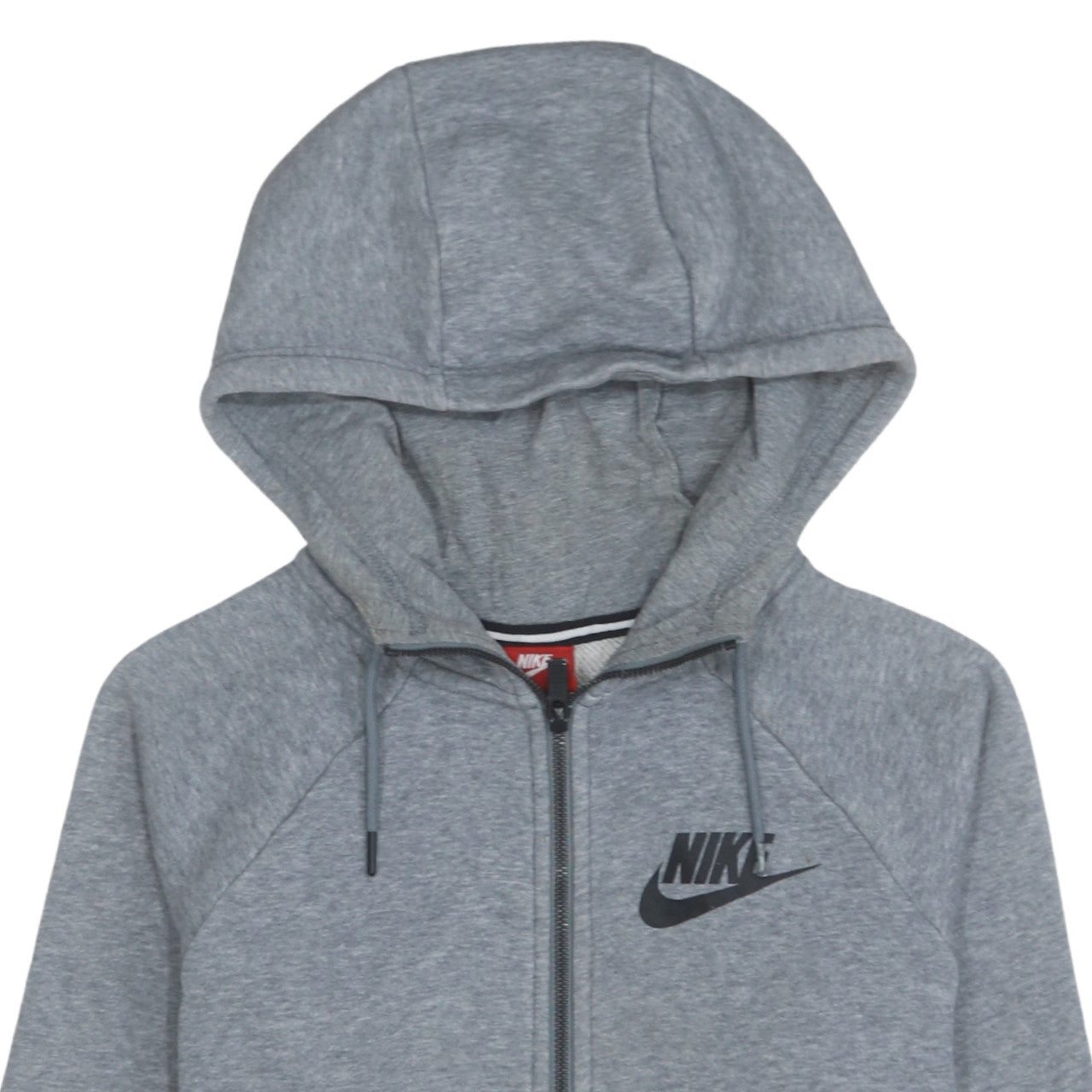 Nike Men's Grey Full Zip Hoodie Size S Sportswear Classic Fit