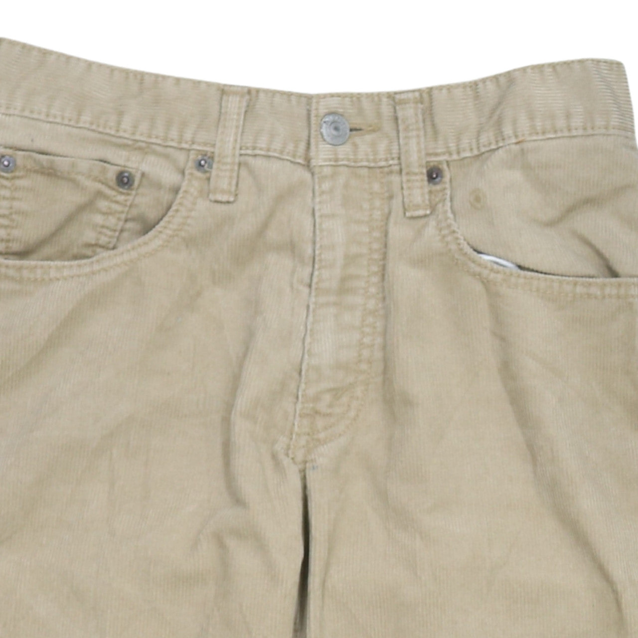 Levi Strauss & Co. Men's Beige Corduroy Chino Trousers 29x32 Regular Fit