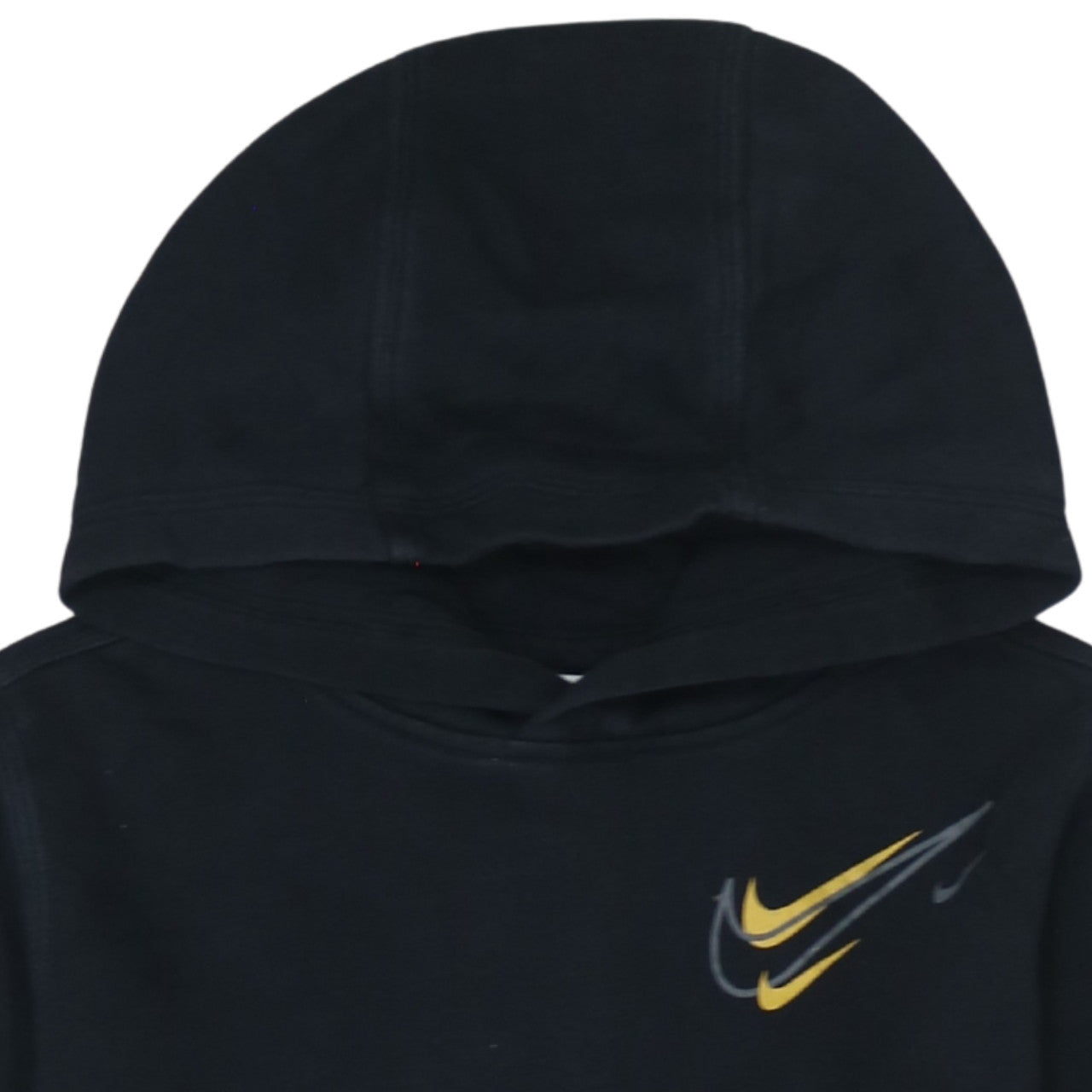 Nike Boys Black Pullover Hoodie 13-14 Years Logo Fleece Sweatshirt