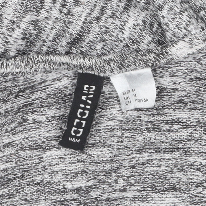 H&M Divided Women's Grey Knit Long Sleeve Open Cardigan Size M