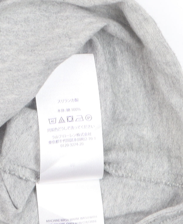 Ralph Lauren Men's Grey Crew Neck Cotton T-Shirt M