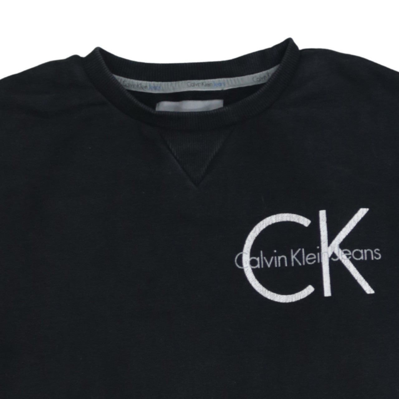 Calvin Klein Jeans Men's Black Small Crew Neck Sweatshirt
